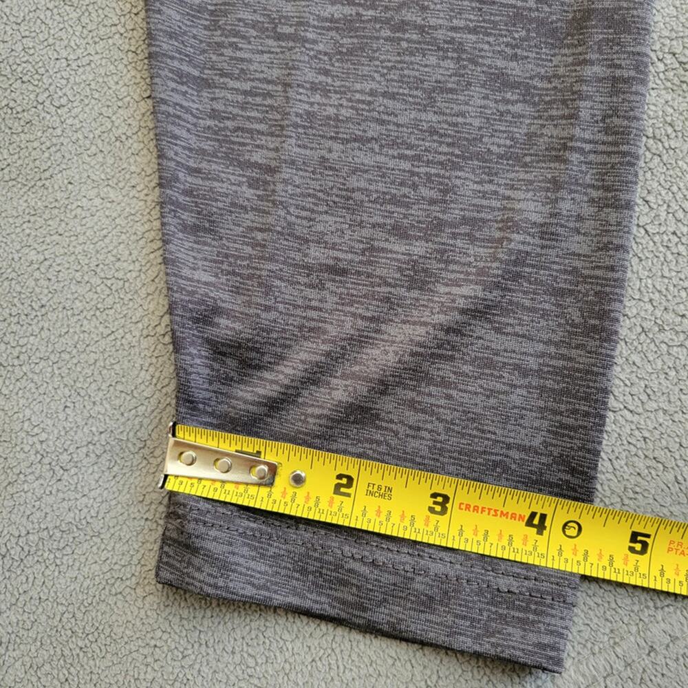 Core 365 Long Sleeve Activewear Shirt Mens Medium VNeck Reflective Stripe Gray - Picture 7 of 12